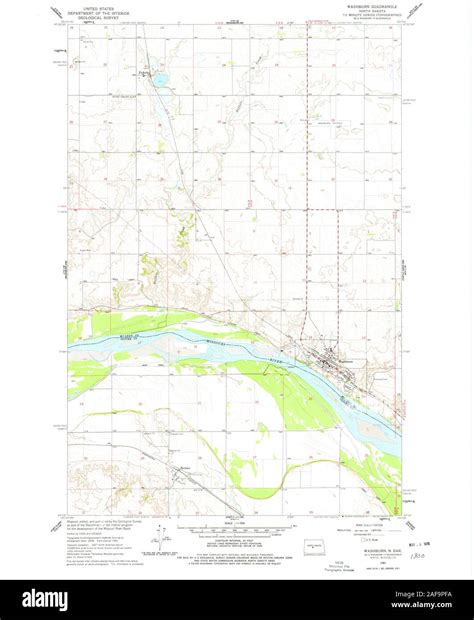 Washburn north dakota map Cut Out Stock Images & Pictures - Alamy