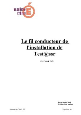 Remplissable En Ligne Le Fil Conducteur De L Installation De Test Ssr