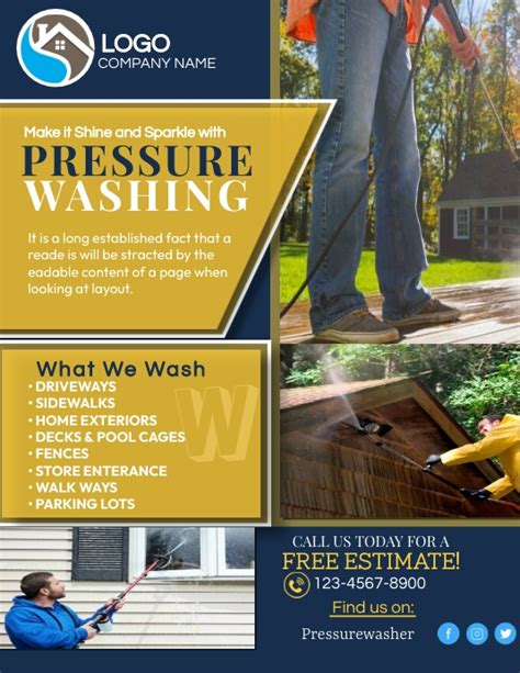 Copy Of Pressure Washing Flyer Template Postermywall