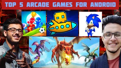 Top 5 Arcade Games For Android Ft Live Insaan And Carryminati Gaming