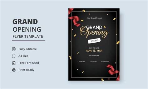 Grand Opening Invitation Vector Art, Icons, and Graphics for Free Download