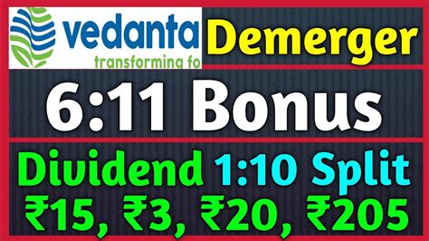 Vedanta Ltd Demerger 6 Stocks Declared High Dividend Bonus Split