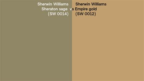 Sherwin Williams Sheraton Sage Vs Empire Gold Side By Side Comparison