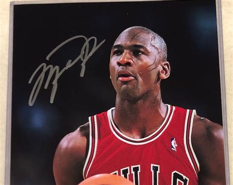 Michael Jordan Signed Chicago Bulls 85x11 Photo Etsy