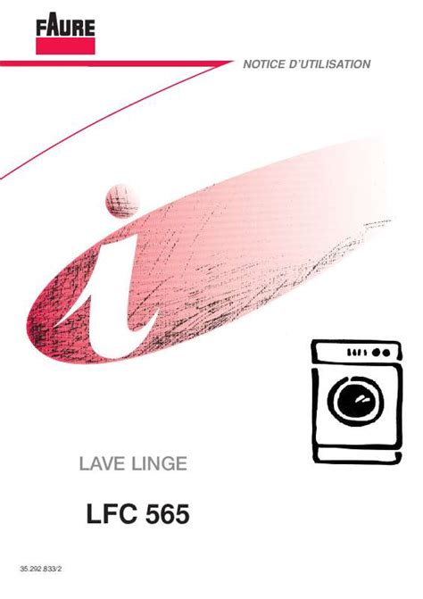 Notice lave linge FAURE LFC565 Trouver une solution à un problème FAURE