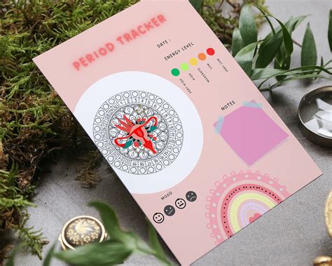 Printable Period Tracker Menstruation Tracker Cycle Length Ovulation