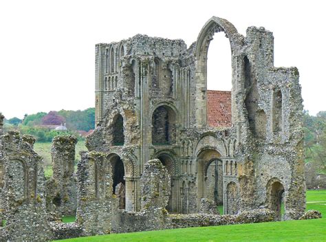 Castle Acre Priory Ruins in Norfolk, UK