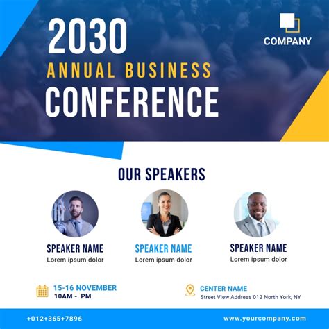 Copy Of Business Conference Banner Template Postermywall