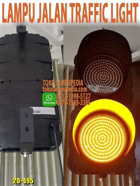 Jual Lampu Traffic Light Yellow Dua Lampu Toko Lampupedia