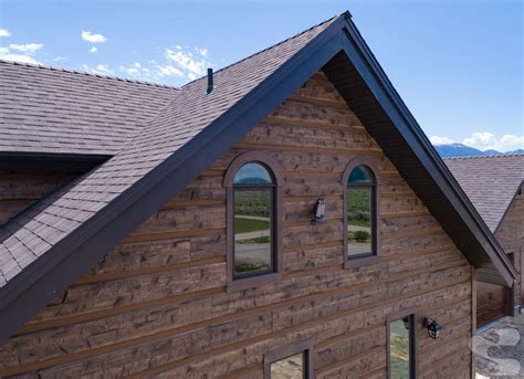 Hand Hewn Log Siding On South Henrys Lake Idaho Everlog Systems