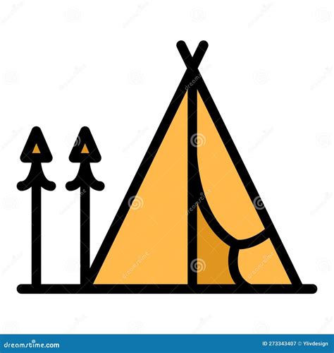 Safari Tent In The Desert Savannah Vector Illustration Cartoondealer