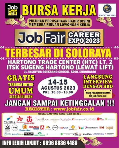 Job Fair Career Expo Di Hartono Trade Center Htc Lt Stmik