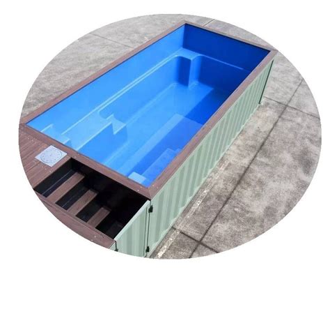 China Modular Steel Bolt Prefab 20ft House Container Swimming Pool