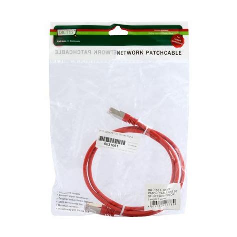 Mrežni kabel SFTP CAT 5e patch 1m rdeče Digitus TechTrade