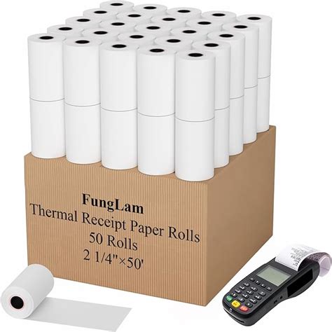 Amazon 2 1 4 X 50 Thermal Receipt Paper Register Cash Thermal