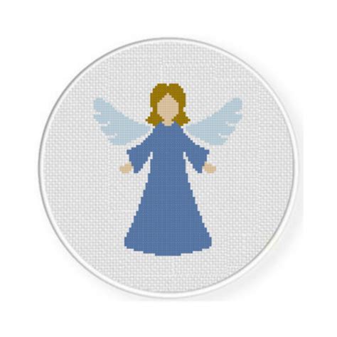 Blue Angel Cross Stitch Pattern Daily Cross Stitch