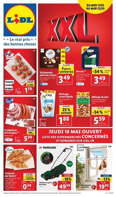 LIDL PARKSIDE ARRIVAGE PROMO CATALOGUE DE LA SEMAINE DU 17 MAI 2023