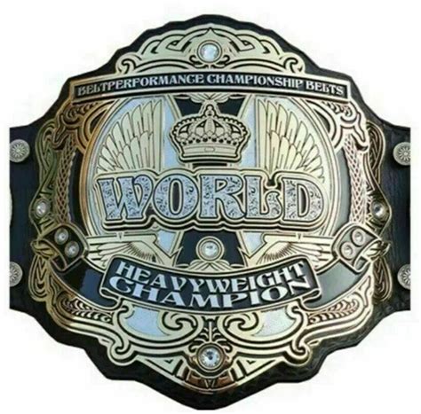 World Heavyweight Championship Wrestling Belt Brass Plate Etsy