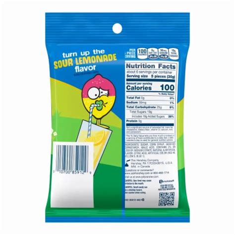 JOLLY RANCHER Gummies 2 In 1 Sour Lemonade Stand Flavors Peg Bag Pack