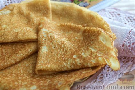 Рецепт: Блины кружевные на RussianFood.com