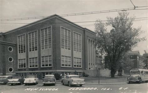 High School Eldorado, IL Postcard