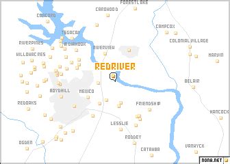 red river united states usa map nonanet