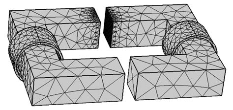 The Mesh Used In The Fem Simulation Download Scientific Diagram