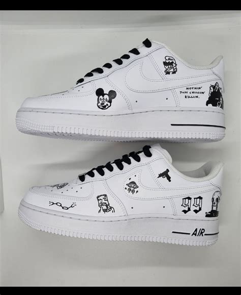 Nike Air Force 1 Custom, Air Force One, Custom Nike Shoes, Painted Air ...