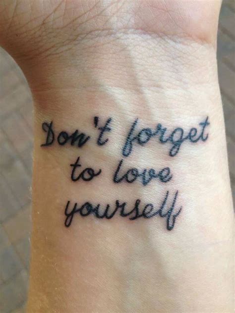 Pin By Jessica Anderson On Tattoo Ideas Love Yourself Tattoo Cool