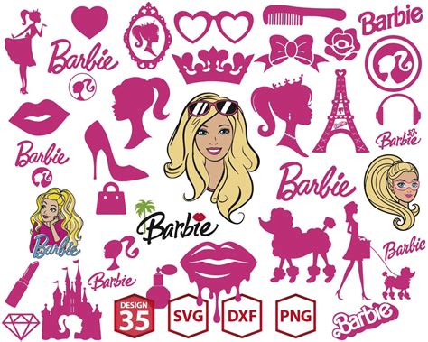 Beautiful Barbie Doll Svg Bundle Upp Upplop Graphics Resources