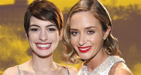 L Preuve De Perte De Poids Troublante D Emily Blunt Et D Anne Hathaway