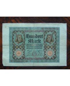 Reichsbanknote 100 Mark Berlin Den 1 November 1920 Beidseitig