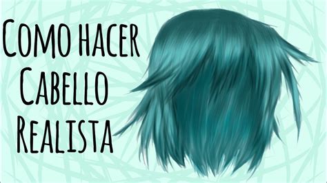 Como hacer cabello realista fácil Gacha life YouTube