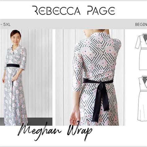 Wrap Dress Pattern Pdf Etsy Australia