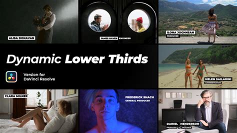 Dynamic Lower Thirds Davinci Resolve Davinci Resolve Templates