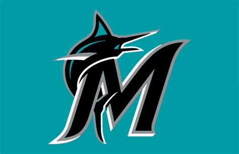 I was thinking.. marlins current era logo and font with the famous teal ...