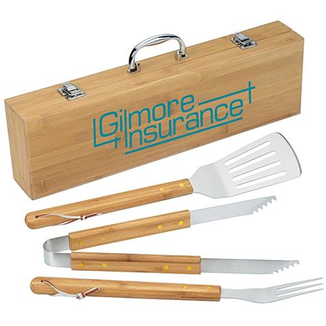 Grill Master 3 Piece Bamboo Bbq Set 152875