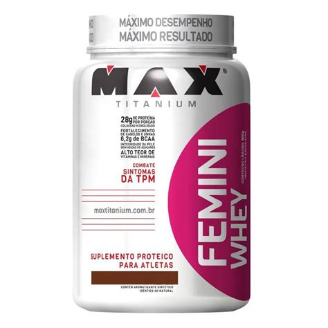 Combo Feminino Femini Whey Bcaa Colageno Max Titanium R