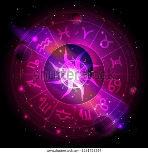 Vector Illustration Horoscope Circle Zodiac Signs Stock Vector Royalty