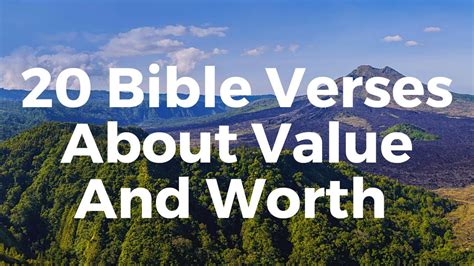 20 Bible Verses About Value And Worth YouTube