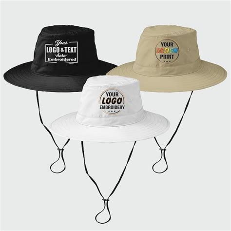 Customized Embroidered Bucket Hat Custom Text Embroidery Etsy