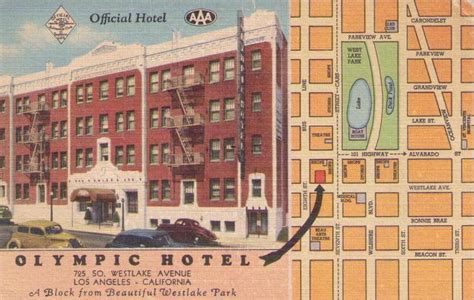 Olympic Hotel Los Angeles California Global Postcard Sales