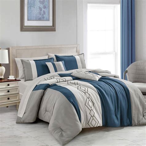 Shatex Piece All Season Bedding Queen Size Comforter Set Ultra Soft