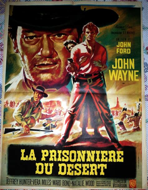 WESTERN JOHN WAYNE LA PRISONNIERE DU DESERT AFFICHETTE ORIGINALE