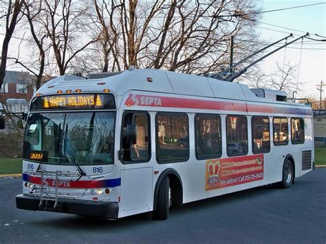 Septa New Flyer E40lfr Low Floor Trackless Trolley Spax 816 At