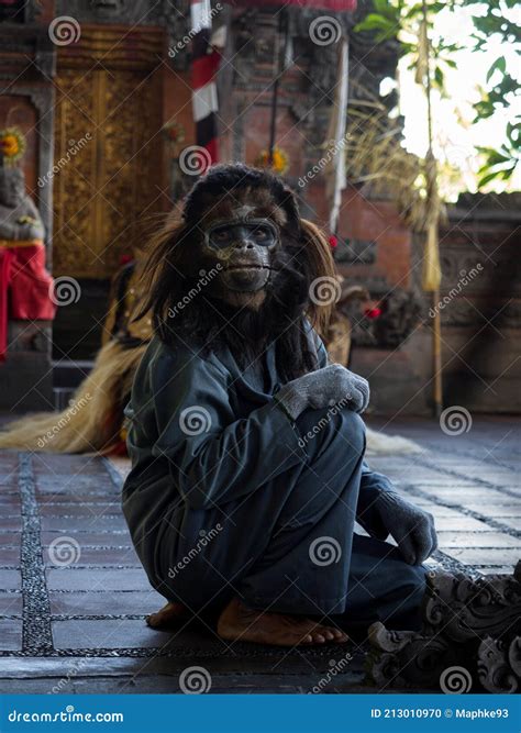 Barong Figure In The Balinese Barong Dance In Ubud Bali Indonesia