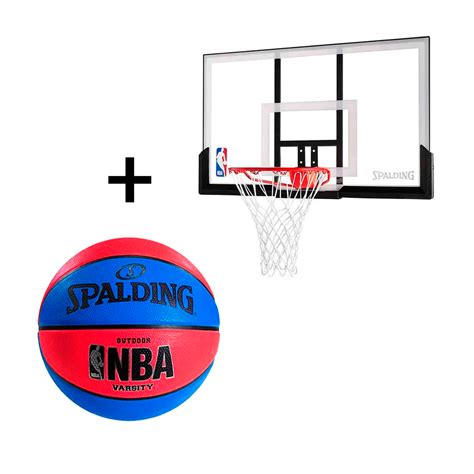 Tablero De Basketball Spalding Acr Lico Pelota Mvd Sport