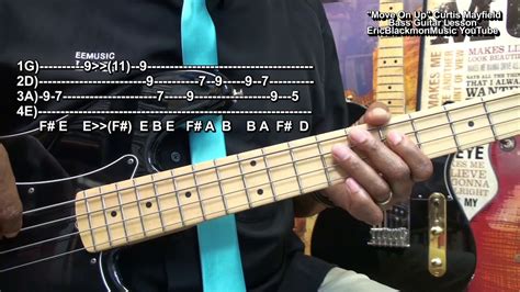 Move On Up Curtis Mayfield Bass Guitar Lesson Tutorial Ericblackmonguitar Lesson Youtube