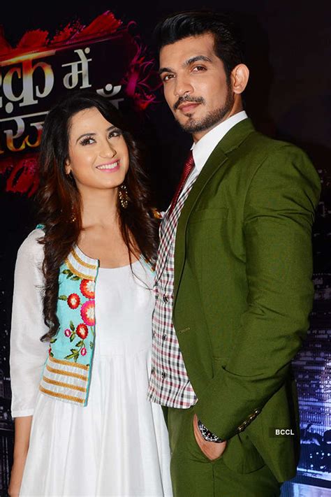 Alisha Panwar And Arjun Bijlani During The Launch Of Colors Tvs New