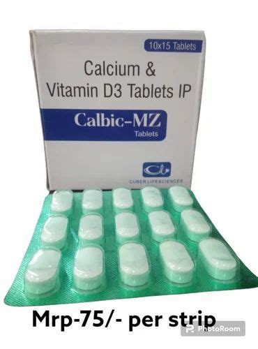 Calcium Citrate Vit D Zinc Magnesium Tablet At Rs Box Calcium